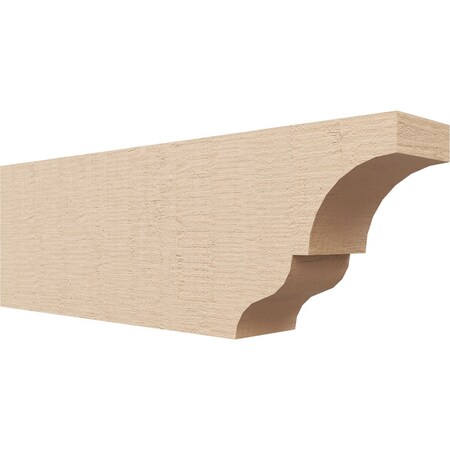 Ekena Millwork 4in. W x 8in. H x 24in. L Asheboro Woodgrain TimberThane Rafter Tail, Primed Tan RFTUR04X08X24ASHRCPR
